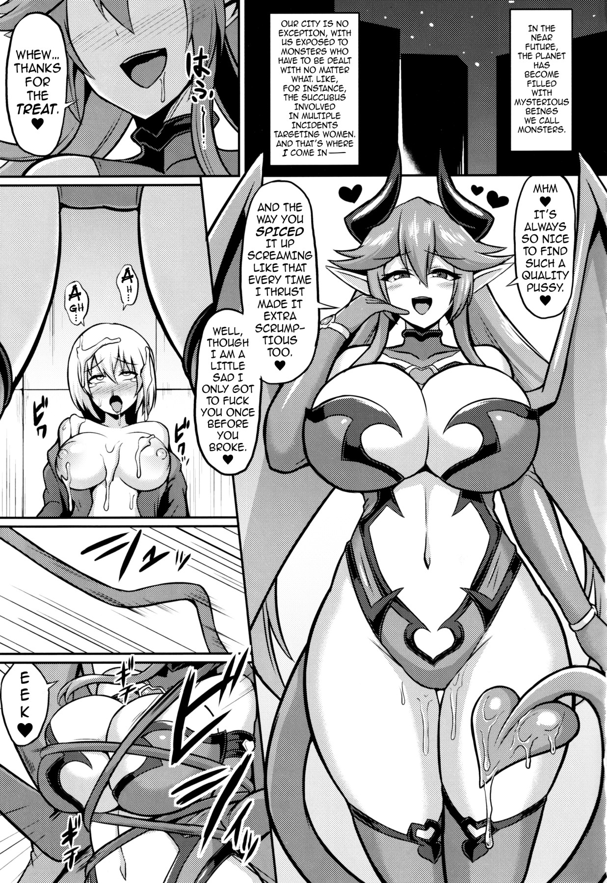 Hentai Manga Comic-A Lesbian Succubus's Lust Crest Pleasure Training 2-Read-2
